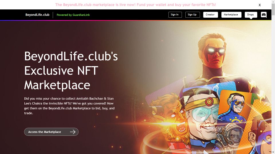 beyondlife club nft site