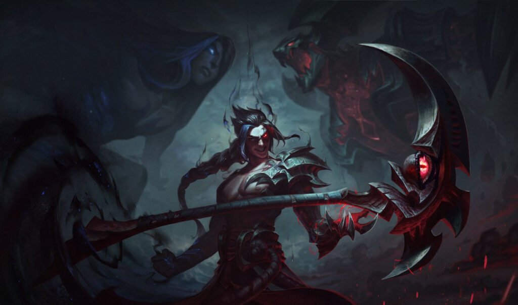 Kayn and his weapon rhaast